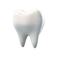 ai genererad dental modell av en tand, illustration som en begrepp av dental undersökning av tänder på transparent bakgrund png