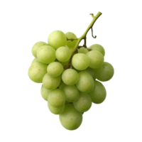 AI generated Fresh green grape on transparent background png