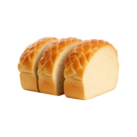 AI generated Sliced bread on transparent background png