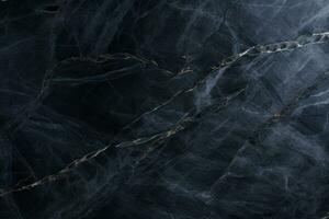 AI generated Dark marble texture. Natural pattern of black marble with golden and white veins. Black stone Surface. Luxurious stylish design. For background, ceramic floor, wall tiles, interior, photo