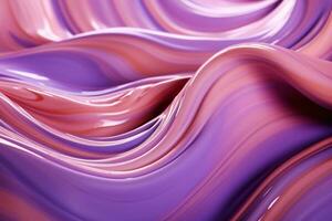AI generated Abstract background with orange and purple swirls. Liquid flowing paint.. Ideal for use as a background for websites, presentations, or advertisements photo