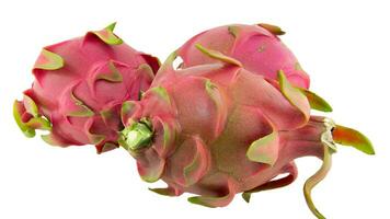 Vibrant Isolated Dragonfruit. Exotic Tropical Fruit Concept, Organic and Ripe, Healthy Dragon Fruit photo