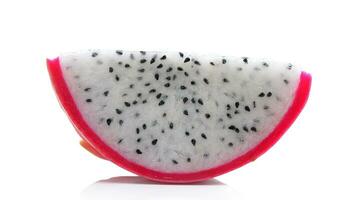 Vibrant Isolated Dragonfruit. Exotic Tropical Fruit Concept, Organic and Ripe, Healthy Dragon Fruit photo