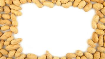 Organic Roasted Peanuts. Isolated Nut Snack Concept. Healthy, Delicious, and Crunchy Seeds photo