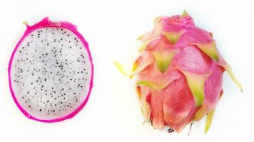 Vibrant Isolated Dragonfruit. Exotic Tropical Fruit Concept, Organic and Ripe, Healthy Dragon Fruit photo