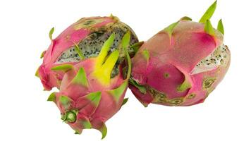 Vibrant Isolated Dragonfruit. Exotic Tropical Fruit Concept, Organic and Ripe, Healthy Dragon Fruit photo