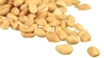 Organic Roasted Peanuts. Isolated Nut Snack Concept. Healthy, Delicious, and Crunchy Seeds photo