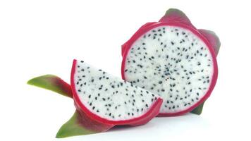 Vibrant Isolated Dragonfruit. Exotic Tropical Fruit Concept, Organic and Ripe, Healthy Dragon Fruit photo