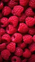 AI generated Background with a raspberry texture. photo
