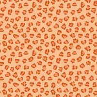 Leopard skin seamless pattern with color of the year 2024 Peach Fuzz. Fur of cheetah, jaguar. Fashion and luxury textile design. Ideal for print, fabric, backdrop, cover, banner, wrapping paper vector