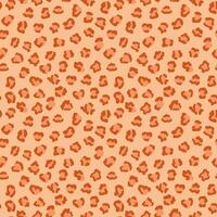 Leopard skin seamless pattern with color of the year 2024 Peach Fuzz. Fur of cheetah, jaguar. Fashion and luxury textile design. Ideal for print, fabric, backdrop, cover, banner, wrapping paper vector