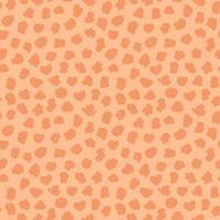 Leopard skin seamless pattern with color of the year 2024 Peach Fuzz. Fur of cheetah, jaguar. Fashion and luxury textile design. Ideal for print, fabric, backdrop, cover, banner, wrapping paper vector
