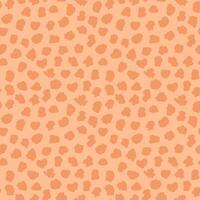 Leopard skin seamless pattern with color of the year 2024 Peach Fuzz. Fur of cheetah, jaguar. Fashion and luxury textile design. Ideal for print, fabric, backdrop, cover, banner, wrapping paper vector