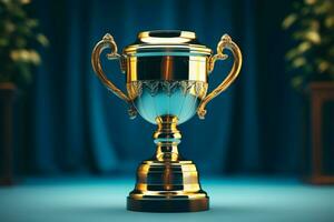 ai generado campeón premio trofeo taza ganador concepto ai generado foto