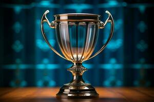 AI generated champion Award trophy cup winner concept AI Generated photo