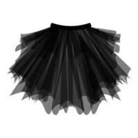 The skirt is elegant for a party. Vector clothing element