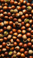 AI generated Autumn's Nutty Treasure A Hazelnut Close Up photo