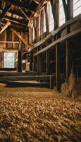 AI generated Harvest Haven Exploring the Abundance Within the Barn's Interior photo