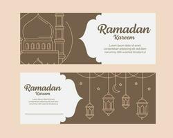 ramadan kareem banner template vector design