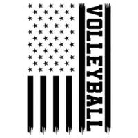 Estados Unidos vóleibol camiseta diseño, divertido vóleibol diseño vector