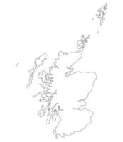 Escocia mapa. mapa de Escocia en gris color vector