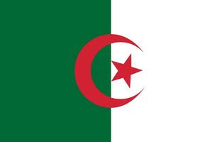 Algeria flag. Flag of Algeria vector