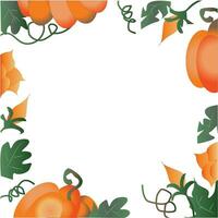 Floral Pumpkin Background vector