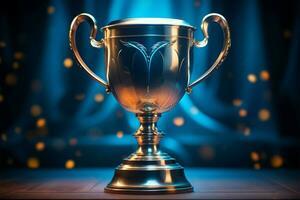 ai generado campeón premio trofeo taza ganador concepto ai generado foto