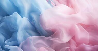 AI generated a blue and pink background with a cloud of powder photo