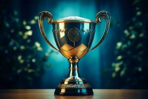 ai generado campeón premio trofeo taza ganador concepto ai generado foto