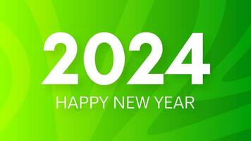 2024 Happy New Year on colorful background vector