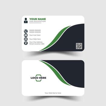 Modern and clean professional business card template vector