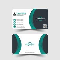 Modern and clean professional business card template vector