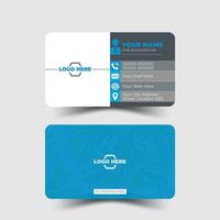 Modern and clean professional business card template vector