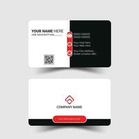 Modern and clean professional business card template vector