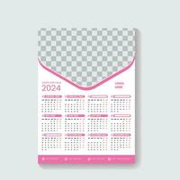 vector 2024 annual planner calendar template schedule events or tasks vector