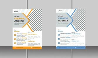 Modern and creative business flyer template dersign vector