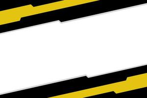 yellow and black geometry design with flat design and copy space for text vector