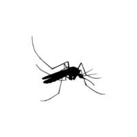 Mosquito Silhouette, can use for Art Illustration Pictogram, Website, and Graphic Design Element. Vector Illustration