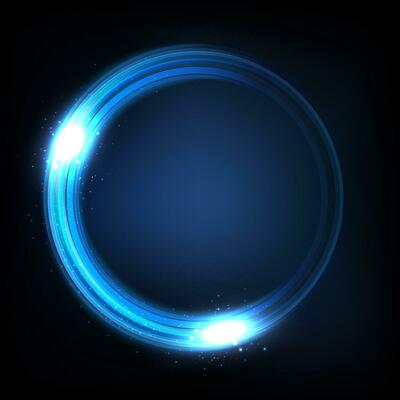 Rotating Blue Light Shiny, Suitable For Product Advertising, Product Design, and Other, Vector Illustration