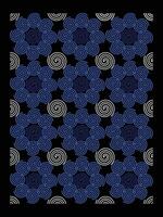 Blue and white colored spiral circle twirl lines decorative vector design pattern isolated on vertical bg. Simple flat art styled drawing template.