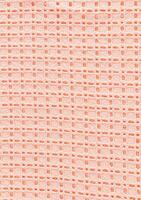 Textile background made of lace cotton fabric in peach color. Industry and Fashion trending Color of the Year . peach fuzz. Vertical view. photo