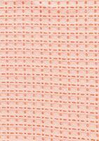 Textile background made of lace cotton fabric in peach color. Industry and Fashion trending Color of the Year . peach fuzz. Vertical view. photo