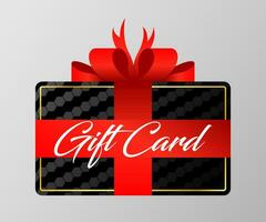 Loyalty program, customer gift reward bonus card vector