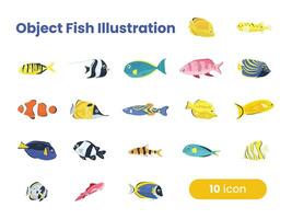 Object Fish Illustration vector