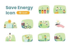 Illustration Save Energy vector