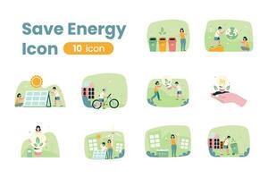 Illustration Save Energy vector