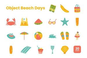 Object Beach Days vector