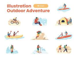 Illustration Outdoor Adventure vector