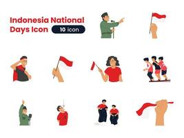 Indonesia National Days Icon vector